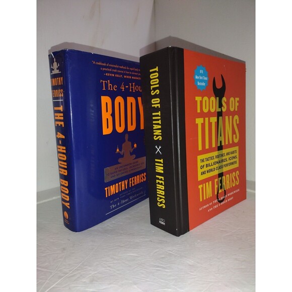 Timothy Ferris The 4-Hour Body & Tools Of Titans Timothy Ferris Hardcovers - Picture 1 of 11